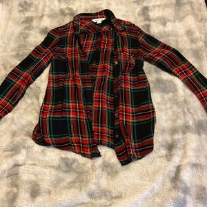 Multi colored flannel